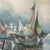 Vintage Seascape Nautical Painting by G. Mangeri Framed For Sale - Image 10 of 12