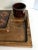 Vintage Tile and Wood Serving Tray With Ceramic Bowls - 3 Pc. Set For Sale - Image 4 of 6