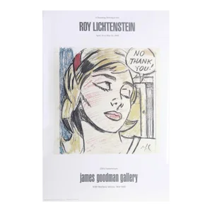 Roy Lichtenstein, No Thank You - James Goodman, Lithograph
