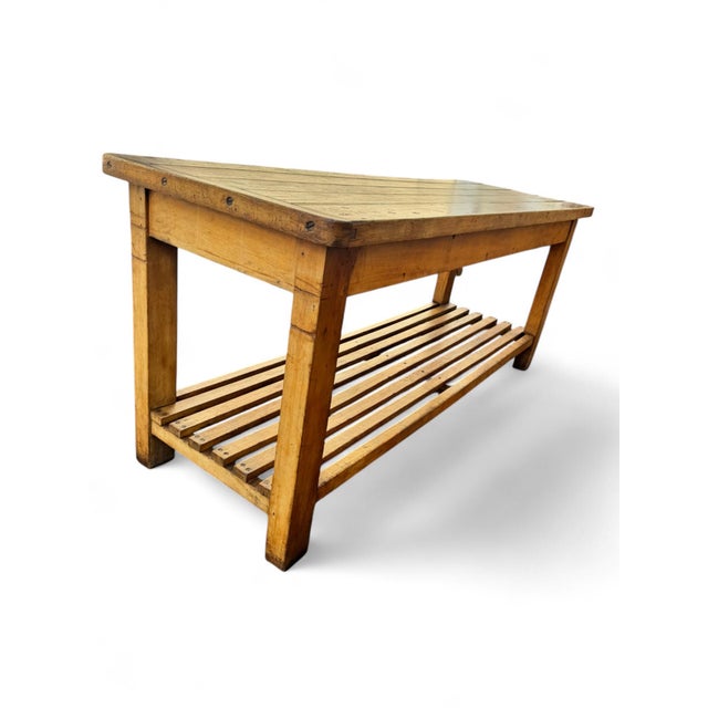 Large Antique Beech Table, 1900s For Sale - Image 14 of 16
