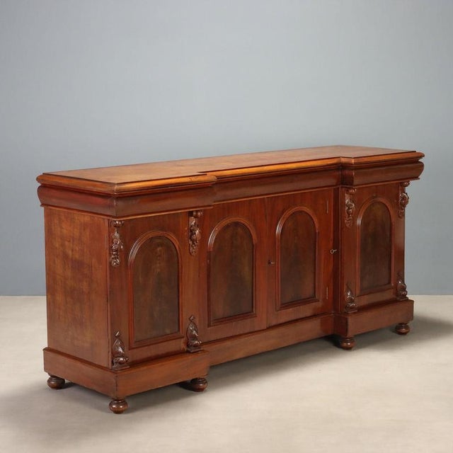 19th Century Victorian Carved Mahogany Sideboard, England For Sale - Image 12 of 12