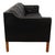 Børge Mogensen 3 seater sofa model 2213 from the 80's, upholstered with black leather. The sofa appears in good condition,...