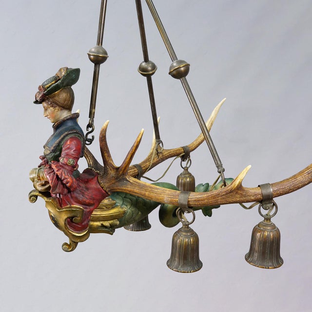 Wood Antique Lusterweibchen of a Patrician Lady, Germany 1900 For Sale - Image 7 of 13