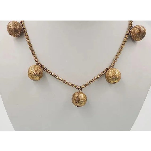 Monet "Hindu Bells" Ad & Book Piece Necklace, 1937 For Sale - Image 9 of 12