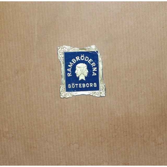 Vintage Original Expressionism Job Nautical Coast Shore Landscape Oil Painting For Sale - Image 10 of 11