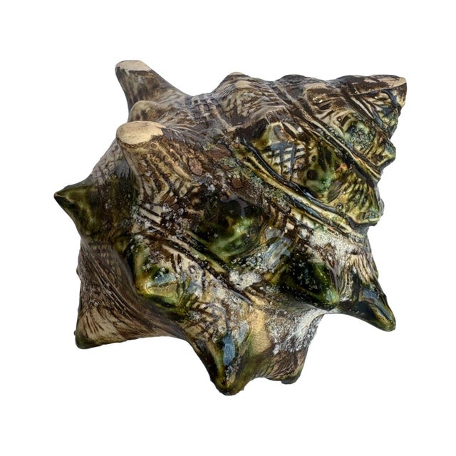 Ceramic Conch Shell Dish For Sale - Image 6 of 8