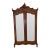 19th Century French Louis XV Style Walnut Armoire With Beveled Mirror Doors, Circa 1880 For Sale