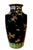Japanese Black Enameled Bird of Paradise Porcelain Vase, Circa 1930 For Sale - Image 4 of 8