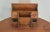 Antique Mission Oak Arts and Crafts Half Round Desk For Sale - Image 12 of 13