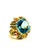 Bochic “Capri” Vintage Multi Fancy Sapphire and Blue Topaz Cocktail Ring — 18K G For Sale - Image 9 of 12