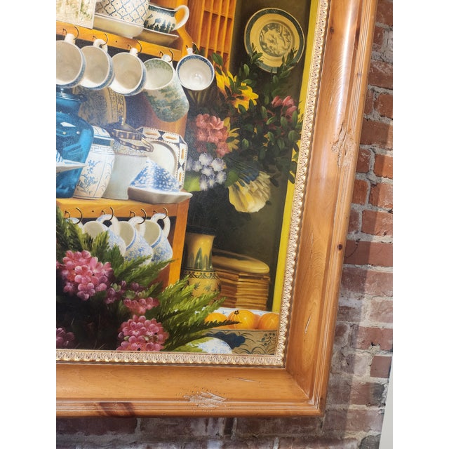 1990s Stunning Photo Realism Original Still Life Oil Painting For Sale - Image 4 of 9