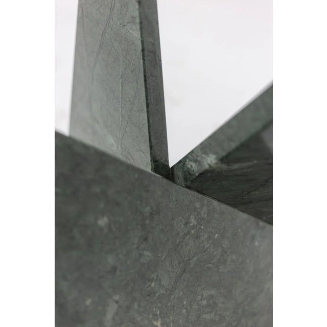 Table or Pedestal Table in Marble and Glass, 1970s For Sale - Image 3 of 9