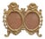 Double Brass Frame, 1980s For Sale