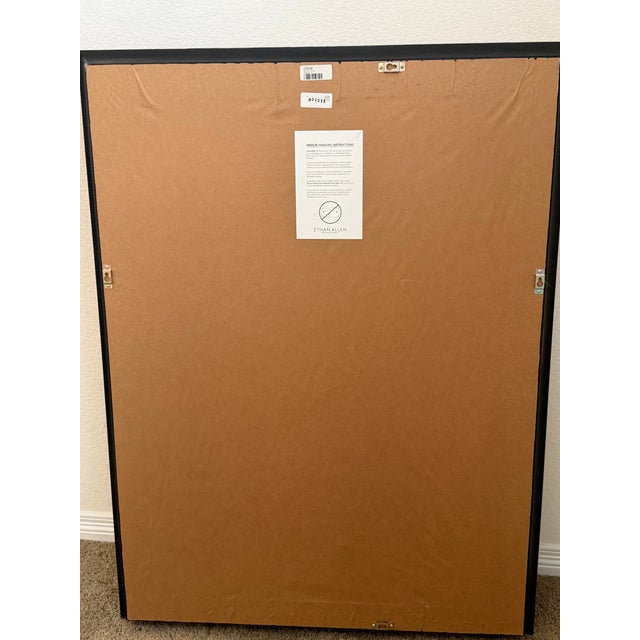 Glass Ethan Allen Spotted Silver Leaf Mirror For Sale - Image 7 of 13