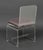 Plastic Modern Clear Acrylic Swivel Side Chair For Sale - Image 7 of 7