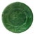 Late 19th Century Choisy-le-Roi Green Majolica Olive Plate For Sale