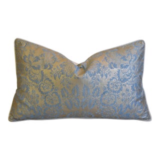 Venetian Italian Designer Mariano Fortuny Solimena Feather/Down Pillow 26" X 16" For Sale