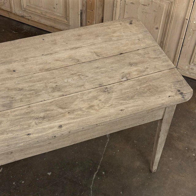 18th Century Country French Louis XVI Period Rustic Elmwood Dining Table For Sale - Image 18 of 18