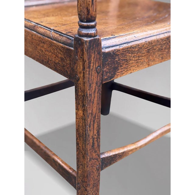 Antique George III Country House Chair in Elm, 1790 For Sale - Image 6 of 12