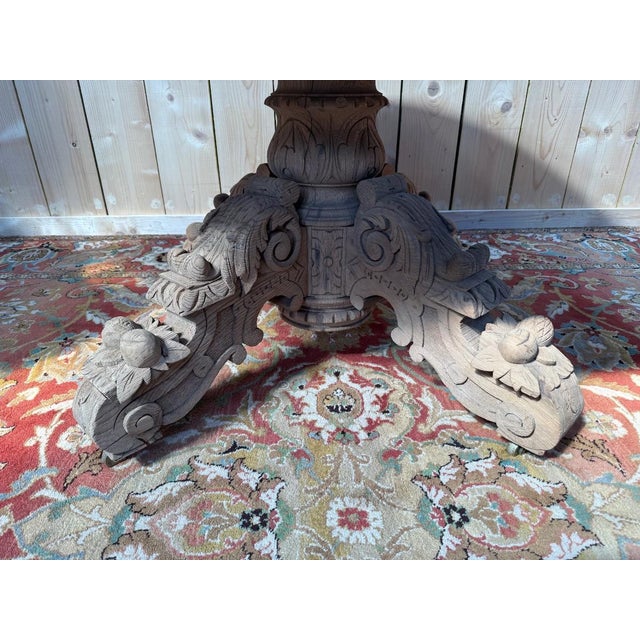 Napoleon Iii Oak Table For Sale - Image 3 of 7