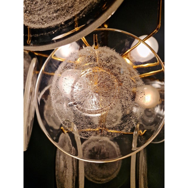 Murano Glass Disc Chandelier, Italy, 1970 For Sale - Image 6 of 17