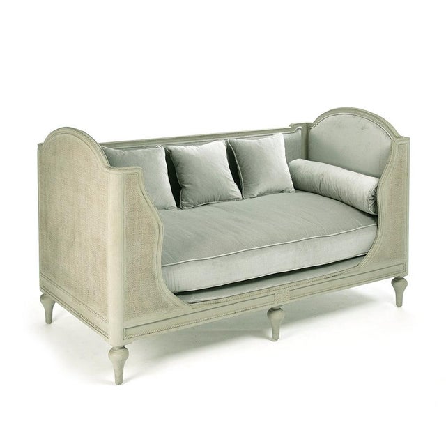 Winni Daybed - Sage Velvet / Sage Painted Frame For Sale - Image 4 of 4