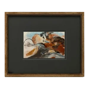 Watercolor Painting “The Embrace No.1” by Fanyu Lin, Framed