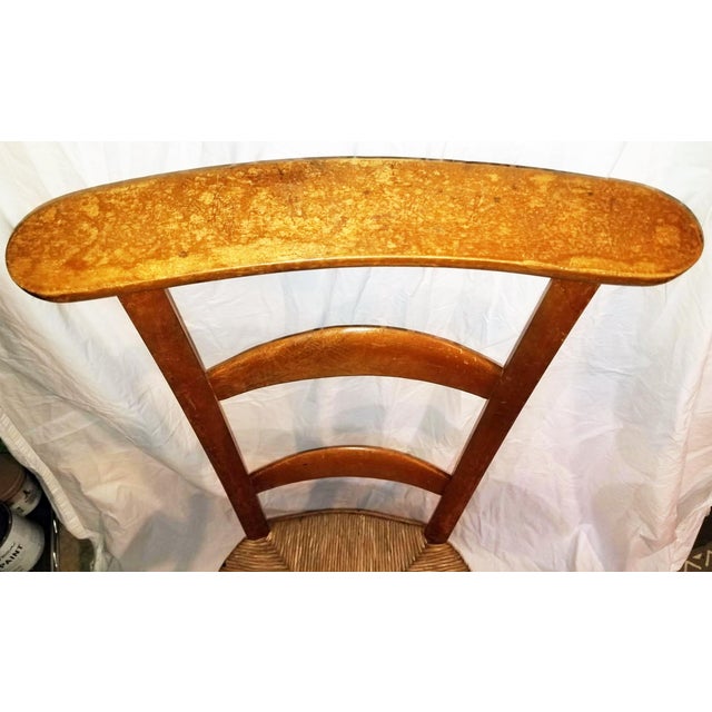 French Country Late 19th Century French Country Prie Dieu Prayer Chair For Sale - Image 3 of 9