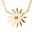 Ladies 14k Yellow Gold 0.23ct Diamond Adjustable Chain Sunburst Pendant Necklace For Sale - Image 4 of 8