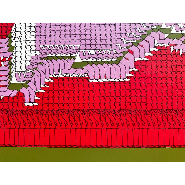 Modern Thomas Bayerle, Marathon 1969, Signed, Limited Edition, Screen Print For Sale - Image 3 of 6