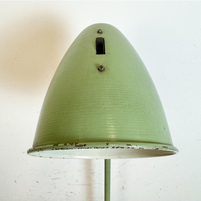 Industrial Green Workshop Table Lamp, 1960s For Sale - Image 15 of 18