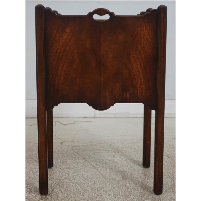 Theodore Alexander Chippendale Mahogany 2 Door Nightstand For Sale - Image 11 of 12