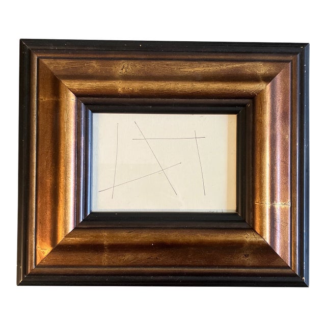 1980’s Vintage Robert Cooke Abstract Pen & Ink Drawing For Sale