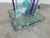 Green 1980s Italian Postmodern Art Glass Pedestal - Side Table/ Sold For Sale - Image 8 of 12