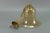 Vintage Bell-Shaped Glass and Brass Pendant Lamp For Sale - Image 12 of 17