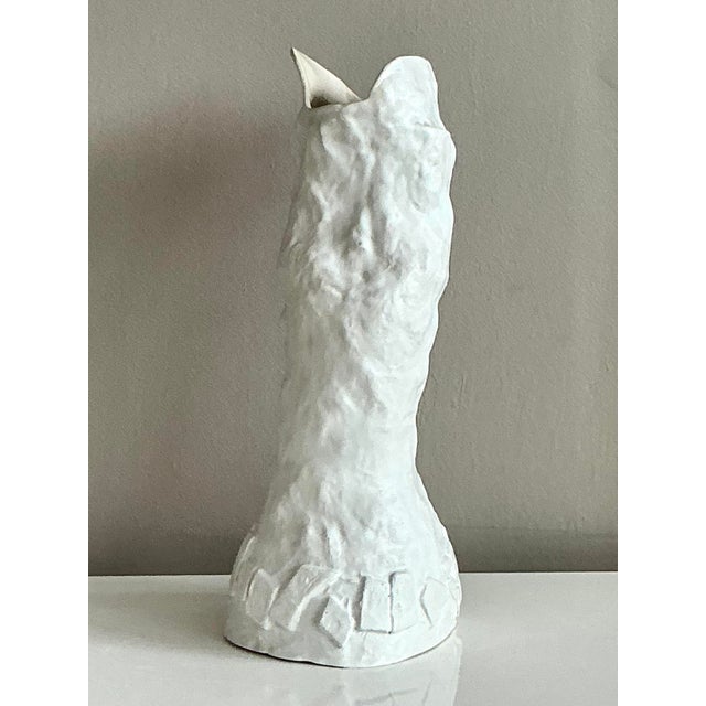 Vintage Boho Original Studio Pottery Blocks Vase For Sale In West Palm - Image 6 of 6