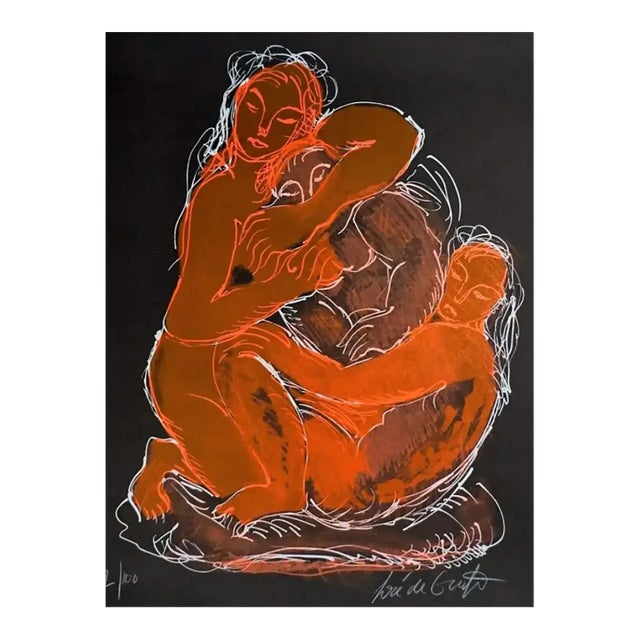 Jose De Creeft Figural Nude Lithograph For Sale
