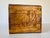 Vintage Chinese Hand Carved Hardwood Jewelry Box Scenic Relief Brass Lock For Sale - Image 6 of 13