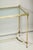 Modern Vintage Brass and Chrome Glass-Top Console Table For Sale - Image 3 of 11