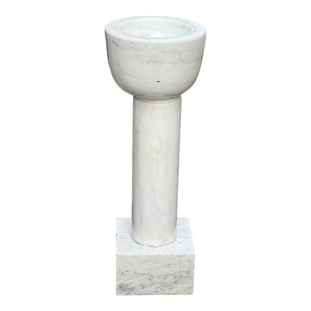 1930s Italian Marble Holy Water Font For Sale