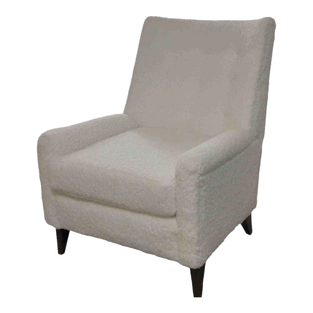 1950s Harvey Probber Attributed High Back Club Chair For Sale