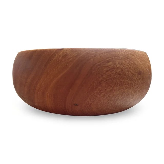 Mid-Century Hawaiian Kamani Wood Carved Bowl For Sale In Sacramento - Image 6 of 9