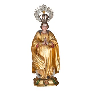 17th Century Spanish American Immaculate Conception Sculpture For Sale