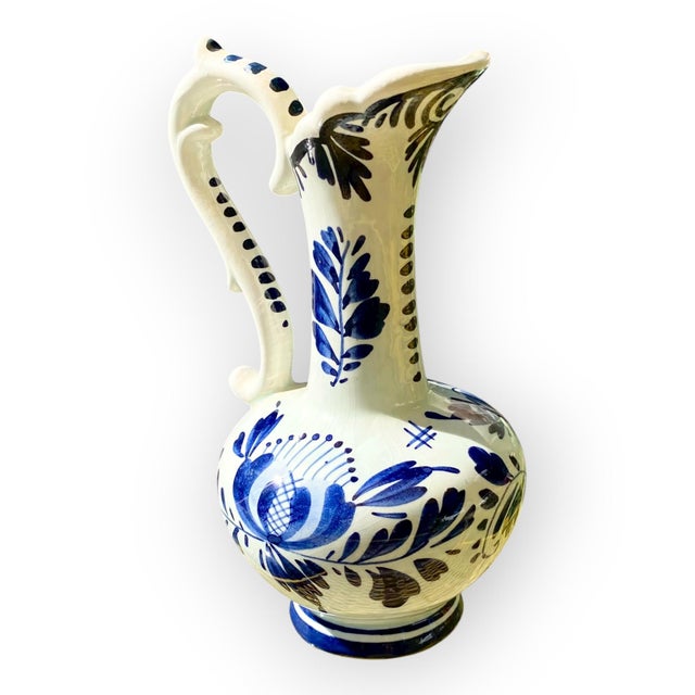 Vintage Diminutive Hand-Painted Delft Pitcher For Sale - Image 12 of 12