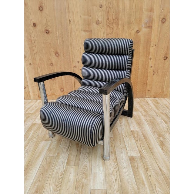 1980s Jay Spectre Postmodern "Eclipse" Lounge Chair Chairish