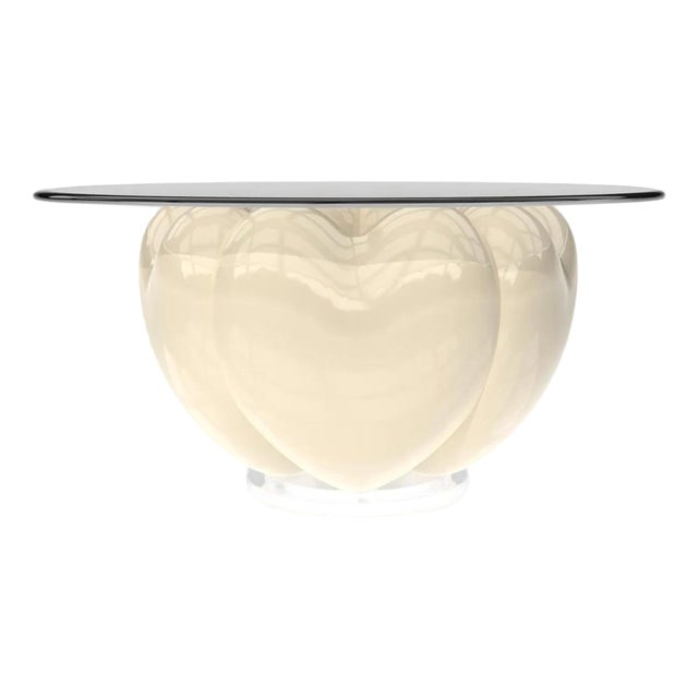 Elvia 5 Hearts Porcelaine Skin Dining Table from Eje-Design For Sale