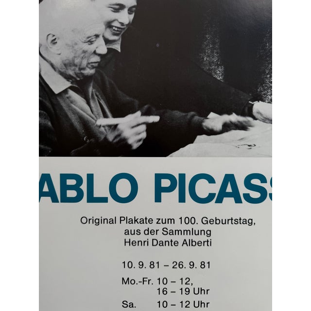 Pablo Picasso (1881–1973), Raiffeisen Galerie Reutte, 1981, Vintage Exhibition Poster, Printed in Germany For Sale - Image 9 of 9