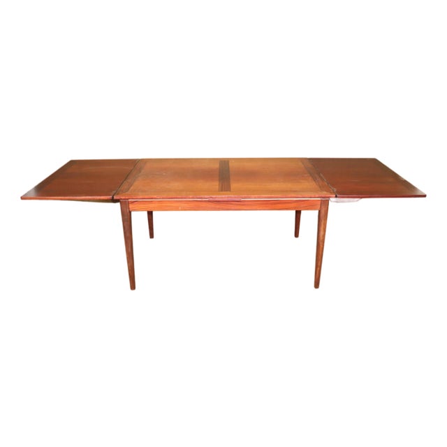 Mid 20th Century Draw Leaf Mid-Century Dining Table For Sale