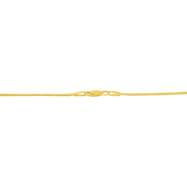 Haus of Brilliance 10K Yellow and White Gold 1/2 Cttw Princess Cut Diamond Channel-Set “V” Shape 18" Franco Chain Necklace (H-I Color, SI2-I1 Clarity) For Sale - Image 4 of 6