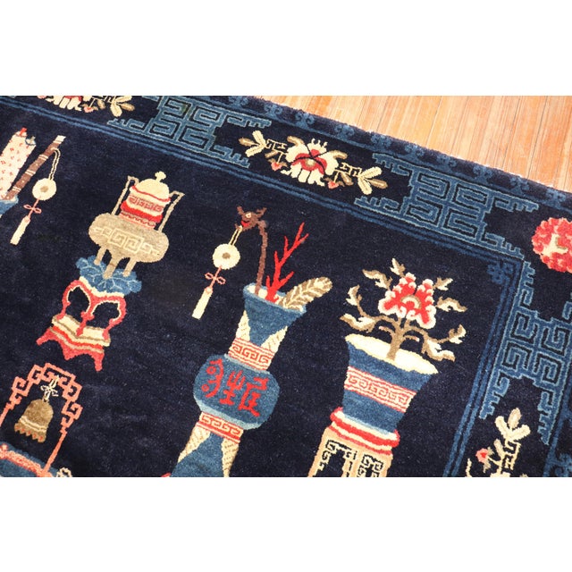 Antique Chinese Peking Rug - 4'5" x 6'8" For Sale - Image 9 of 11
